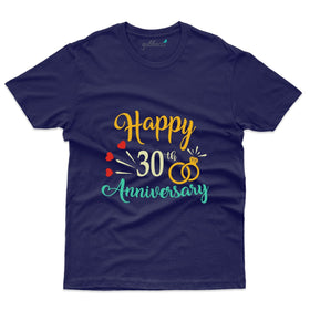 Happy 30th Anniversary T-Shirt - 30th Anniversary Collection