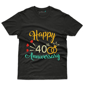 Happy 40th Anniversary T-Shirt - 40th Wedding Anniversary