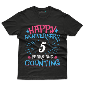 Happy 5th Anniversary T-Shirt - 5th Marriage Anniversary