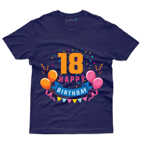 Happy Birthday T-Shirt - 18th Birthday Collection