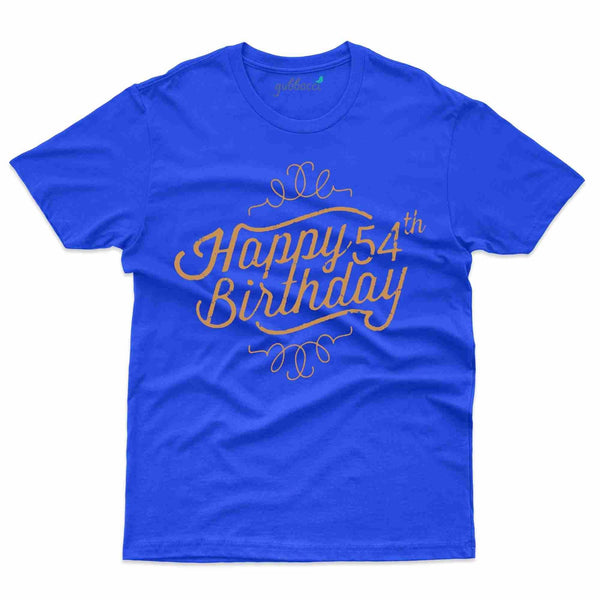 Happy Birthday T-Shirt - 54th Birthday Collection - Gubbacci-India