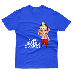 Happy Ganesha Design Chaturthi T-Shirt - Ganesh Chaturthi Collection