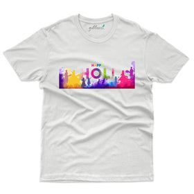 Colorful Holi Tee 2024 - Holi T-Shirt Online