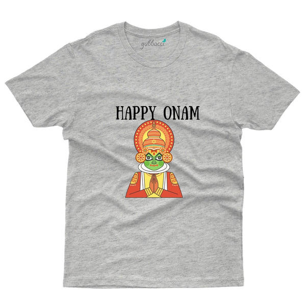 Gubbacci Apparel T-shirt S Happy Onam Kathakali Design - Onam Collection Buy Happy Onam Kathakali Design - Onam Collection