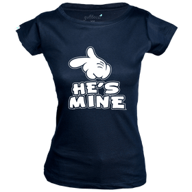 He's Mine women's T-Shirt - Couple Design