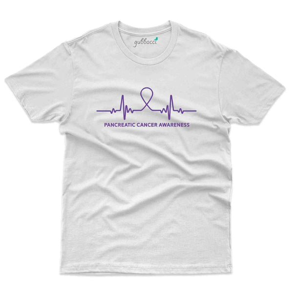 Heart Beat 2 T-Shirt - Pancreatic Cancer Collection - Gubbacci