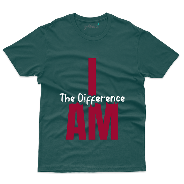 Gubbacci Apparel T-shirt S I am the Difference T-Shirt - Be Different Collection Buy I am the Difference T-Shirt - Be Different Collection