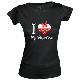 I love my Boyfriend T-shirt - Couple Design