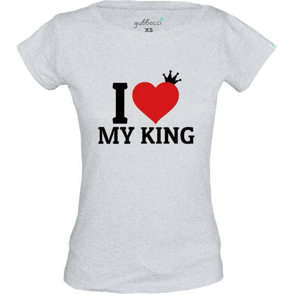 Gubbacci Apparel T-shirt XS I love my King T-Shirt - Couple T-shirt Collection Buy I love my King T-Shirt - Couple T-shirt Collection