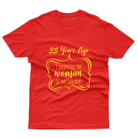 I Married A women T-Shirt - 35th Anniversary Collection