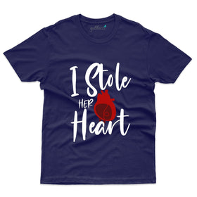 I Stole her Heart T-Shirt - Couple T-Shirt Design