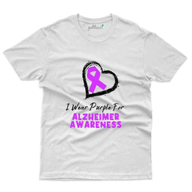 I Ware Purple T-Shirt - Alzheimers Collection