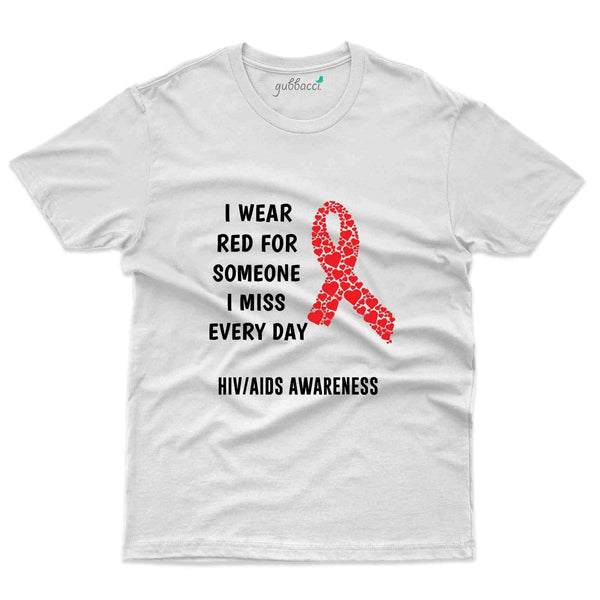 I Wear Red T-Shirt - HIV AIDS Collection - Gubbacci