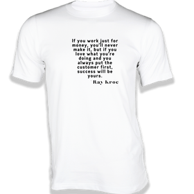 If you work just for money T-Shirt - Quotes on T-Shirt