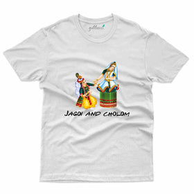 Jagoi And Cholom T-Shirt - Manipuri Dance Collection
