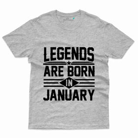 Legend Born T-Shirt - January Birthday Collection