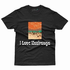 I Love Kaziranga T-Shirt - Kaziranga National Park Collection
