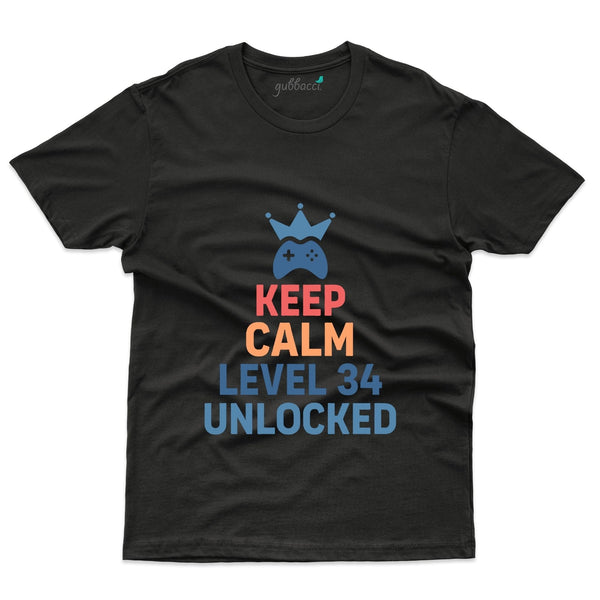 Keep Calm T-Shirt - 34th Birthday Collection - Gubbacci-India