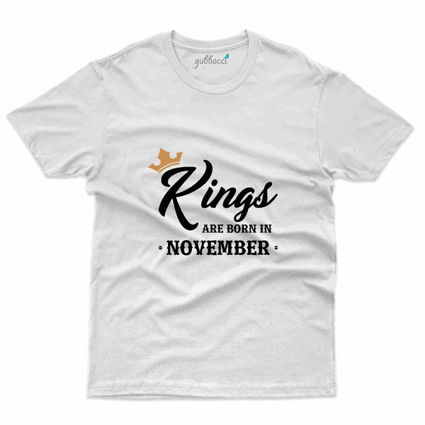 Kings Born 2 T-Shirt - November Birthday Collection - Gubbacci-India