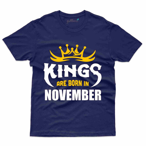 Kings Born 4 T-Shirt - November Birthday Collection - Gubbacci-India