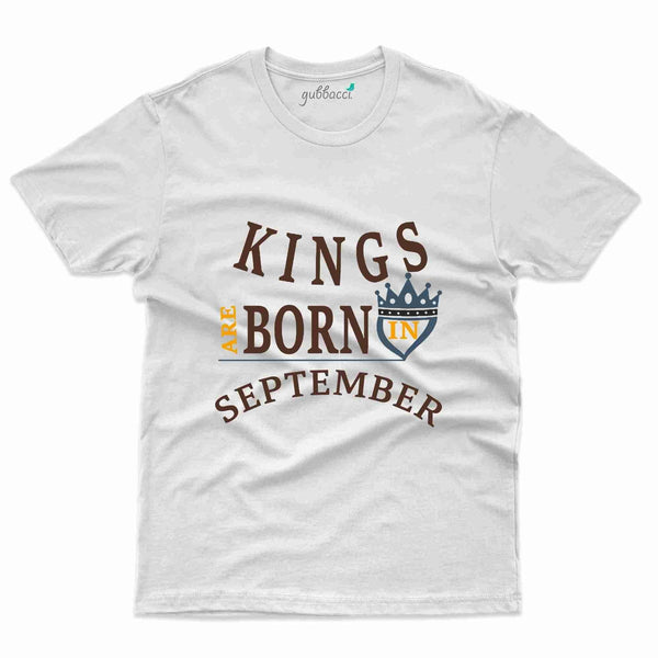 Kings Born T-Shirt - September Birthday Collection - Gubbacci-India