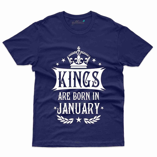 Kings T-Shirt - January Birthday Collection - Gubbacci-India