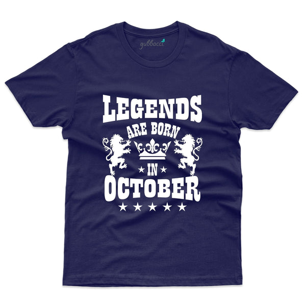 Legends T-Shirt - October Birthday Collection - Gubbacci-India