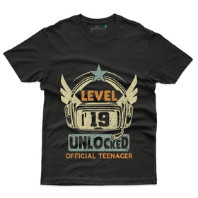 Level 19 Unlocked T-Shirt - 19th Birthday T-Shirt Collection