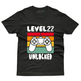 Best Level 22 Unlocked T-Shirt: 22nd Birthday Tee Collection