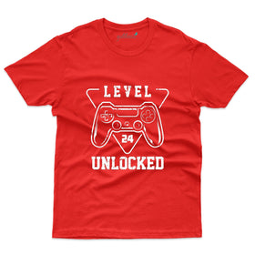 Level 24 Unlocked Tee - 24th Birthday T-Shirt Collection