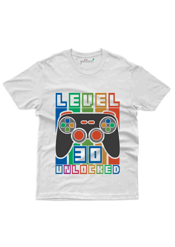 Level 30 Unlocked T-Shirt - 30th Birthday Collection - Gubbacci