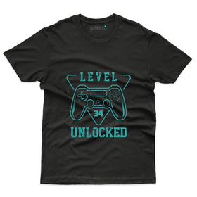 Level 34 Unlocked 7 T-Shirt - 34th Birthday Collection