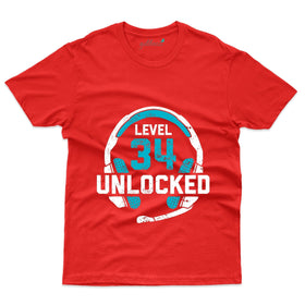 Level 34 Unlocked 8 T-Shirt - 34th Birthday Collection