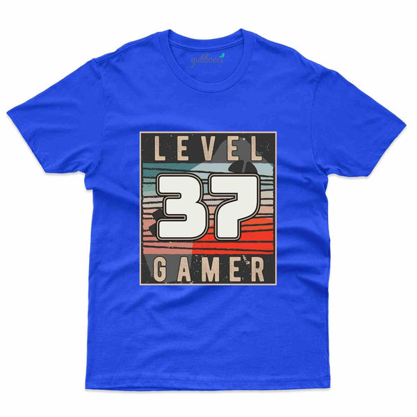 Level 37 Gamer T-Shirt - 37th Birthday Collection - Gubbacci-India