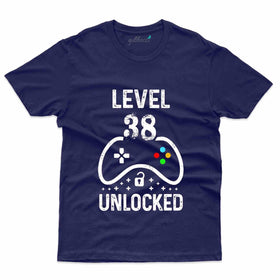 Level 38 Unlocked 5 T-Shirt - 38th Birthday Collection