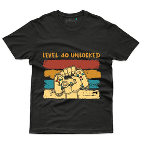 Level 40 Unlocked T-Shirt - 40th Anniversary Collection