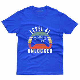 Level 41 Unlocked T-Shirt - 41st Birthday T-Shirts Collection