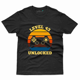 Level 43 Unlocked 9 T-Shirt - 43rd  Birthday Collection