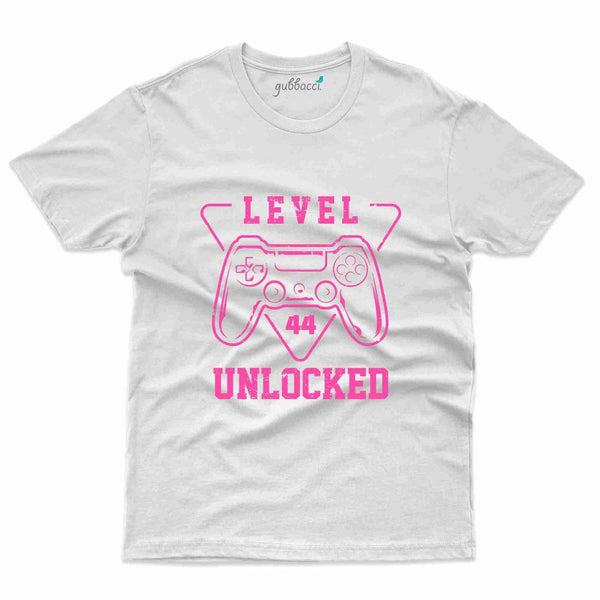 Level 44 Unlocked 3 T-Shirt - 44th Birthday Collection - Gubbacci-India