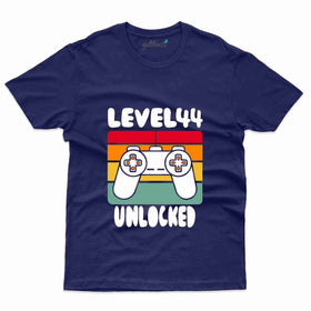 Level 44 Unlocked 5 T-Shirt - 44th Birthday Collection