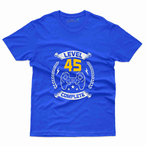 Level 45 Complete 5 T-Shirt - 45th Birthday Collection - Gubbacci-India