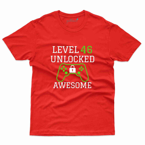 Level 46 Unlocked 2 T-Shirt - 46th Birthday Collection - Gubbacci-India