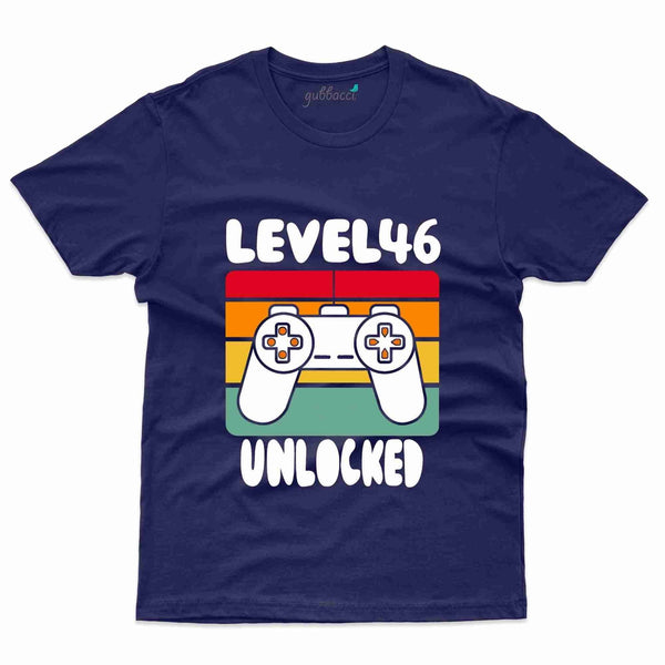 Level 46 Unlocked 6 T-Shirt - 46th Birthday Collection - Gubbacci-India