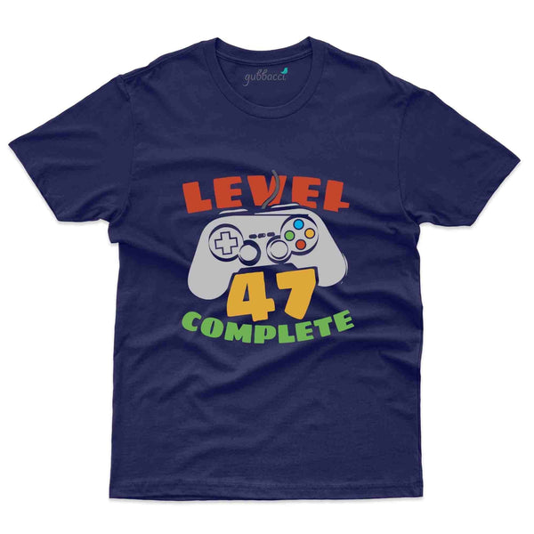 Level 47 Complete 3 T-Shirt - 47th Birthday Collection - Gubbacci-India