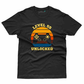 Level 55 Unlocked T-Shirt - 55th Birthday Collection