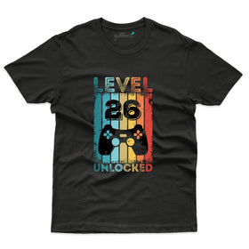 Level 26 Unlocked T-Shirt - 26th Birthday T-Shirt Collection