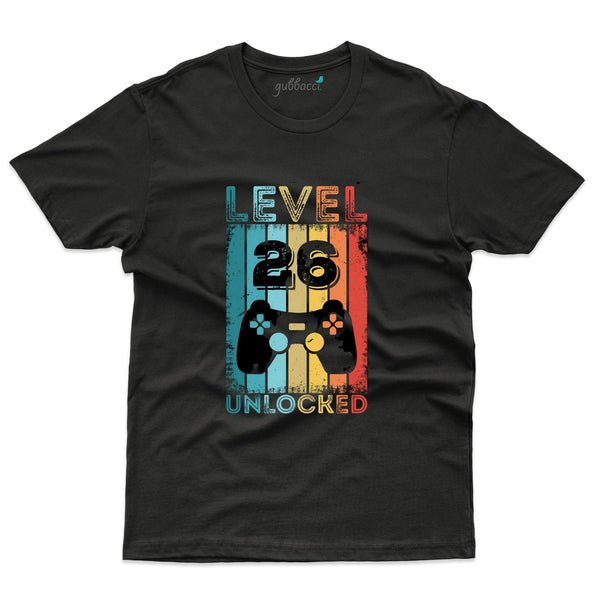 Level Unlocked 26 T-Shirts  - 26th Birthday Collection - Gubbacci-India