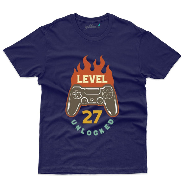 Level Unlocked 27 T-Shirts  - 27 th Birthday Colllection - Gubbacci