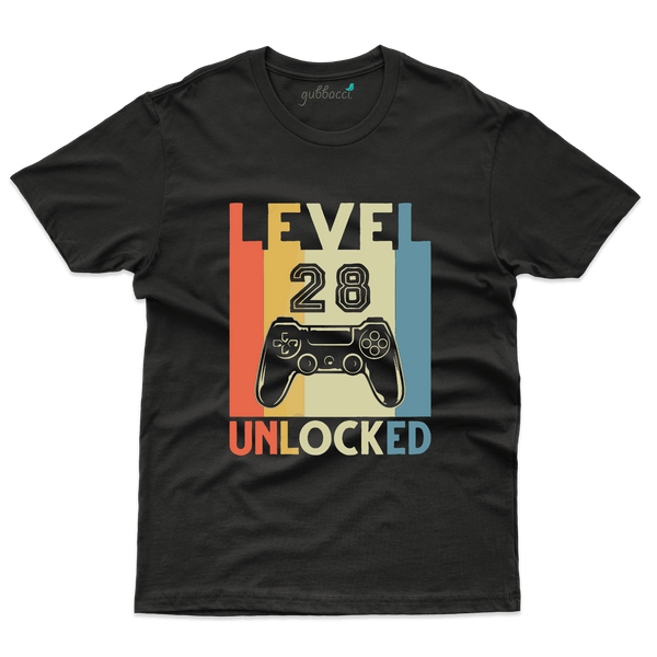Level Unlocked 28 T-Shirts  -28 th Birthday Colllection - Gubbacci-India