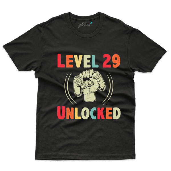 Level Unlocked  29 T-Shirts - 29 Birthday Collection - Gubbacci-India